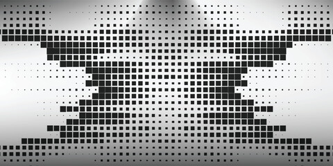 Black and white grunge stripe line vector background. Abstract halftone illustration background. Grunge grid background pattern