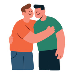 Modern Happy Fathers Day Illustration