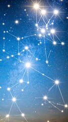 Fototapeta premium Starry network connection