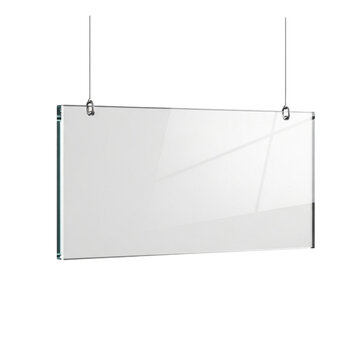 Modern, minimalist 3D glass plate, perfect for mockups, branding and personal or professional projects, isolated on a solid white background.
