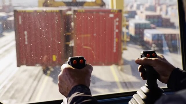 Loading and Unloading Containers with a Reach Stacker: A Maritime Shipping Port Operation