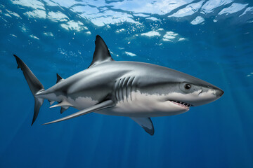 Majestic Ocean Predator: Stunning Shark Underwater Photography