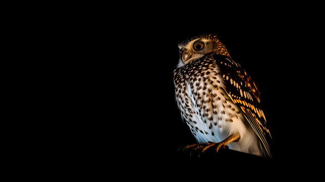 Euopean Nightjar in the Darkness