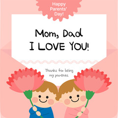 Parents' Day Thank You Card