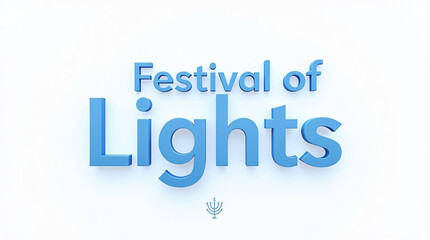 Festival of lights text isolated on white background the festival of lights is an ancient tradition that celebrates the victory of light over darkness and the triumph of good over evil