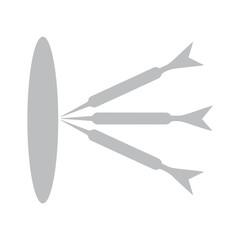 Obraz premium Dart Hits Target