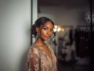 Beautiful model self portrait 