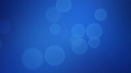Floating light dots with blue bokeh effects on a clean gradient background, subtle abstract video loop - Powered by Adobe