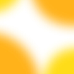 Glowing yellow waves blurred with transparent background