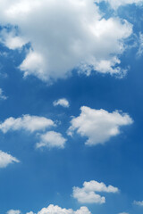 Blue sky with cirrus cloud. It's clearing day and good weather in the morning