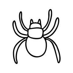 spider icon line art