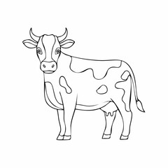 Fototapeta premium Cow Illustration