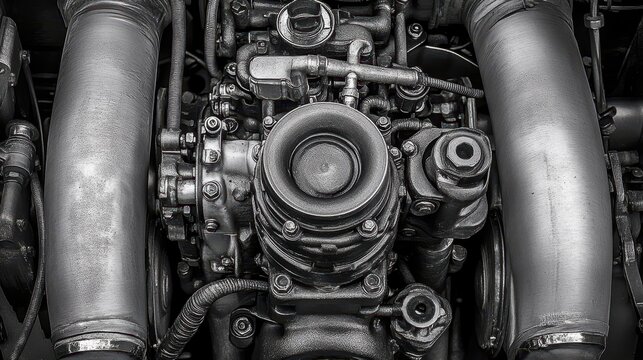 Advanced Turbocharged Internal Combustion Engine with Intercooler and Variable Valve Timing