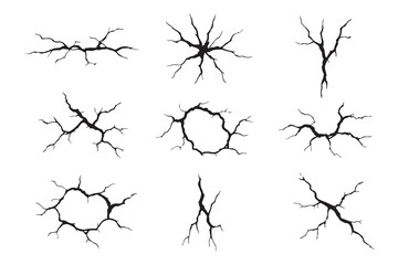 crack on wall or ground bundle collection