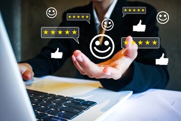 take a good feedback in business for customer service, reviews, and positive comments. for...
