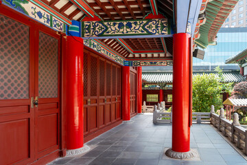 Corridor of classical architecture in China