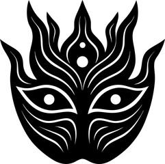 tribal tattoo design with wings
