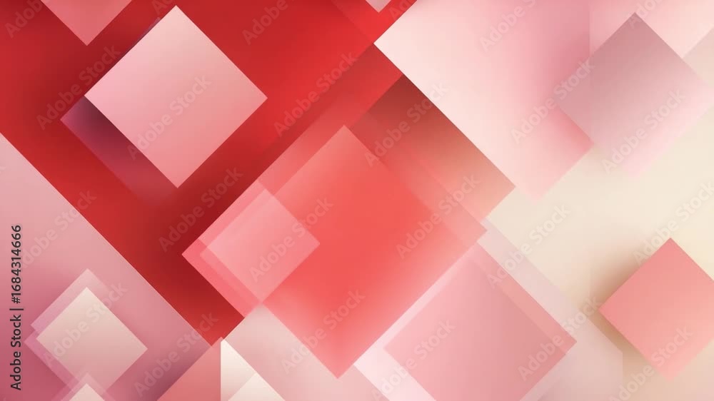 Aufkleber vibrant red geometric shapes with gradients for abstract backgrounds and modern design projects