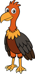 Fototapeta premium vector illustration of cartoon vulture