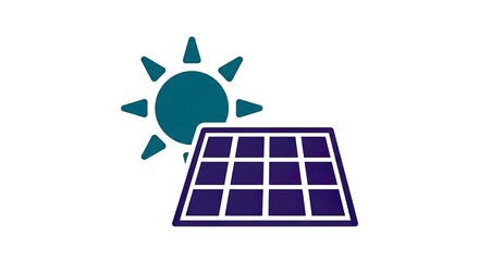 Solar panel illustration