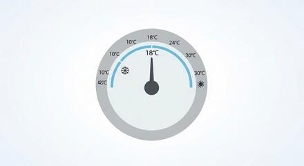 Temperature gauge illustration