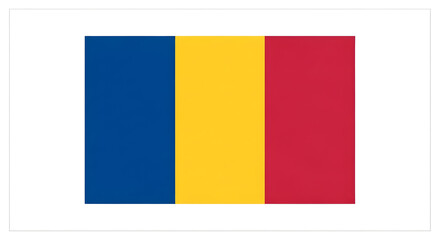 Fototapeta premium Iconic national flag of Chad waving proudly for designs and patriotic presentations