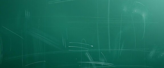 Dark green chalkboard with chalk dust texture, board, chalkboard