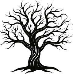 Obraz premium vector tree silhouette