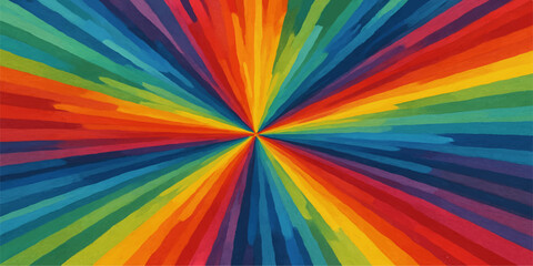 Fototapeta premium Vibrant rainbow lines create an abstract, seamless pattern with a colorful, blurred light effect