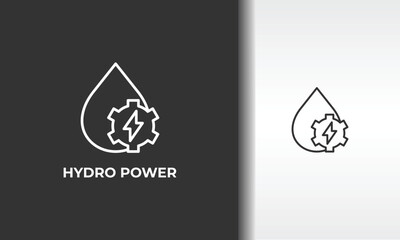 Hydro Power Vector, Icon Or Logo Sign Isolated Symbol Illustration
