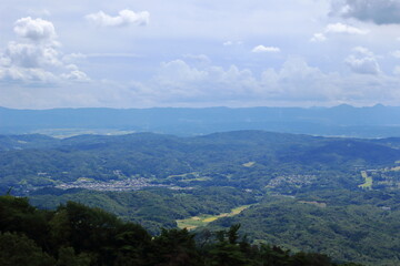 三重県伊賀市　三国越展望台からの眺め