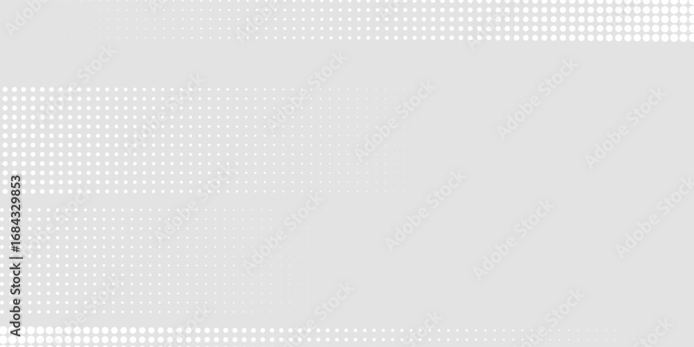 Fototapete vector dot white gray wave light technology texture background. abstract big data digital concept ar