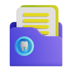 3D Dental Folder Icon