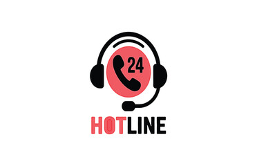 Obraz premium 24/7 Hotline Support Round-the-Clock Assistance and Communication Services Vector Art