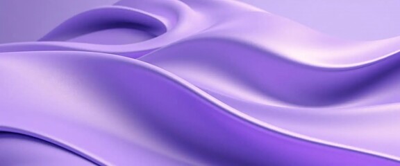 Fototapeta premium Smooth Lavender Waves with Soft Light and Shadows