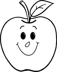 Obraz premium apple cartoon illustration