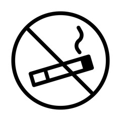 No Smoking Line Icon of Habit Stacking Icon Set