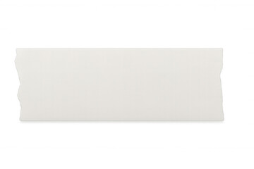 Horizontal white torn paper on transparent background, providing space for text or design elements