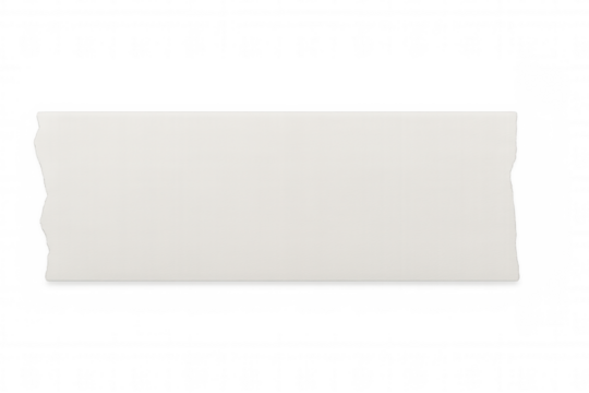 Horizontal white torn paper on transparent background, providing space for text or design elements