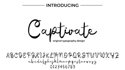 Captivate - Elegant Script Font for Smooth Handwritten Design and Creative Typography