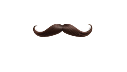 A simple black mustache against a transparent background, representing Movember and promoting men's health awareness