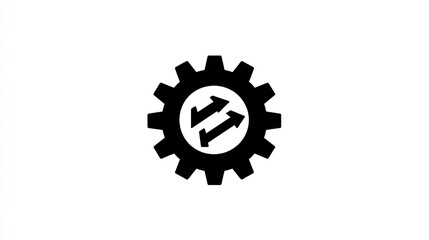 Obraz premium Gear with Upward Arrows - Process Improvement, Productivity