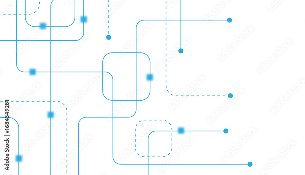 Poster abstract futuristic technology background. technology background with crossed lines and dots.
