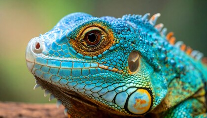 Obraz premium Iguana Head Close-up