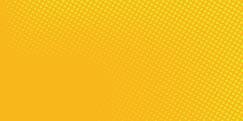 Dots halftone yellow and dark blue color pattern gradient grunge texture background. vector Ilustration dotted