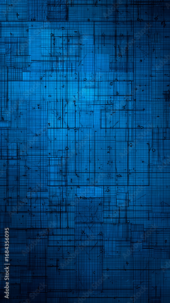 Poster blueprint style technical background