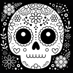 Halloween Skeleton – Watercolor Vector Character Illustration1