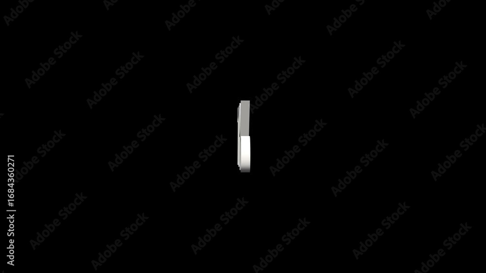 Poster abstract 77 % percentage text. 3d 77 % percentage loop animation. 77 percentage 3d text rotation on 