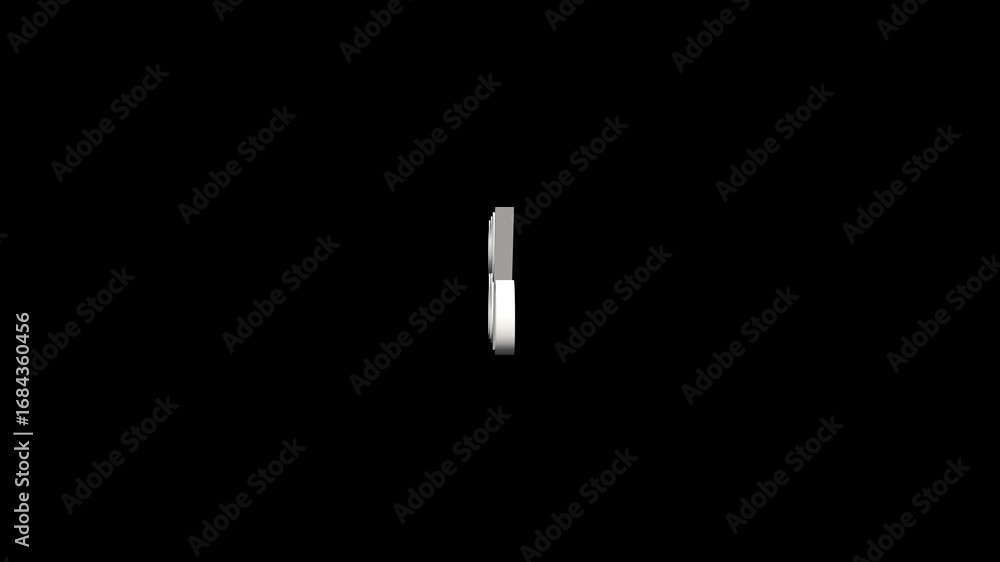 Aufkleber abstract 88% percentage text. 3d 88% percentage loop animation. 88 percentage 3d text rotation on bl