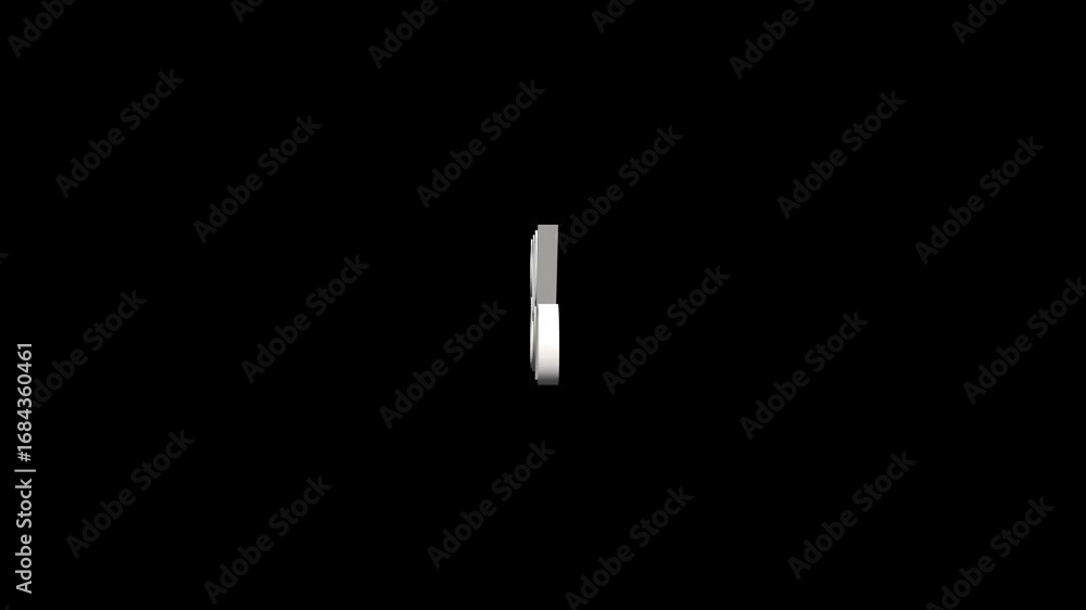 Poster abstract 89% percentage text. 3d 89% percentage loop animation. 89 percentage 3d text rotation on bl